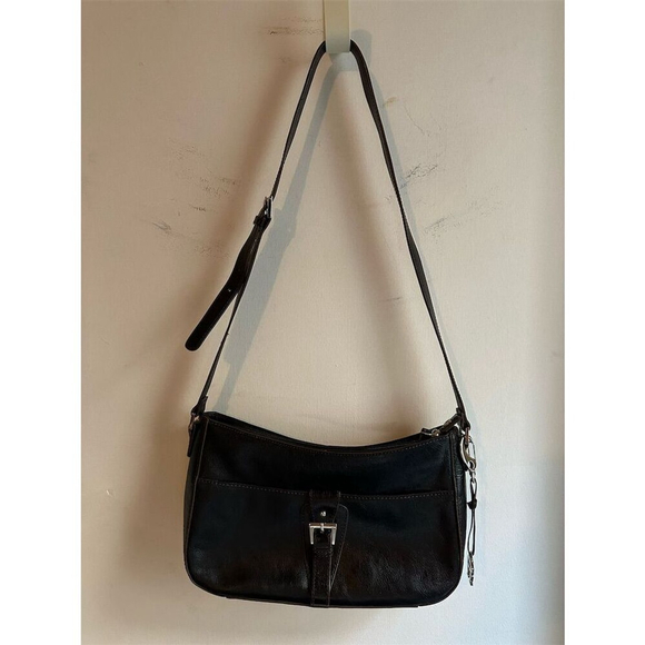 Etienne Aigner Handbags - Etienne Aigner Women's Black Leather Shoulder Bag